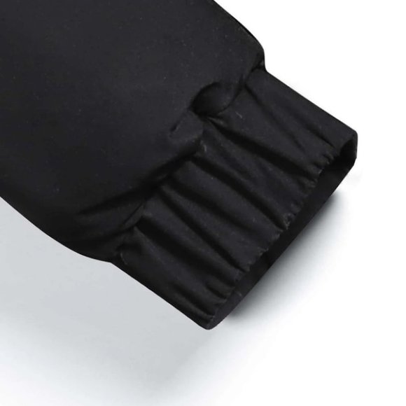 Black Mens Hooded Puffer Jacket - Picture 5 of 7